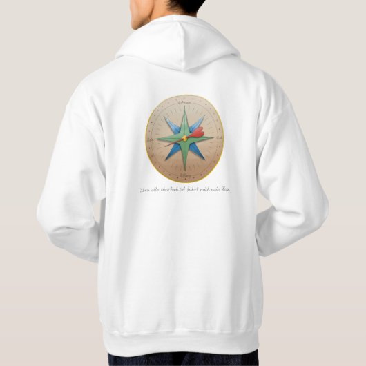 Innerer Kompass Hoodie Pullover パーカ (裏面)