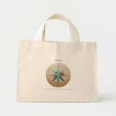 Innerer Kompass Stoffbeutel Stofftasche ミニトートバッグ (正面)