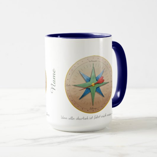 Innerer Kompass Tasse Becher マグカップ (正面右)
