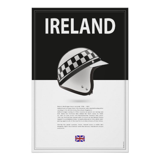 Innes Ireland Helmet ポスター (正面)