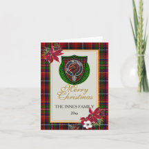 Innes Scottish Clan Tartan & Crest
