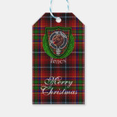 Innes Scottish Clan Tartan & Crest ギフトタグ (正面)