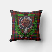 Innes Scottish Clan Tartan & Crest クッション (裏面)