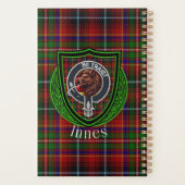 Innes Scottish Clan Tartan & Crest プランナー手帳 (裏面)