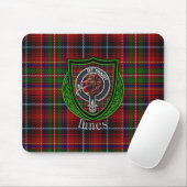 Innes Scottish Clan Tartan & Crest マウスパッド (マウス)