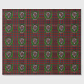 Innes Scottish Clan Tartan & Crest ラッピングペーパー (フラット)