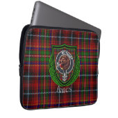 Innes Scottish Clan Tartan & Crest ラップトップスリーブ (正面右)