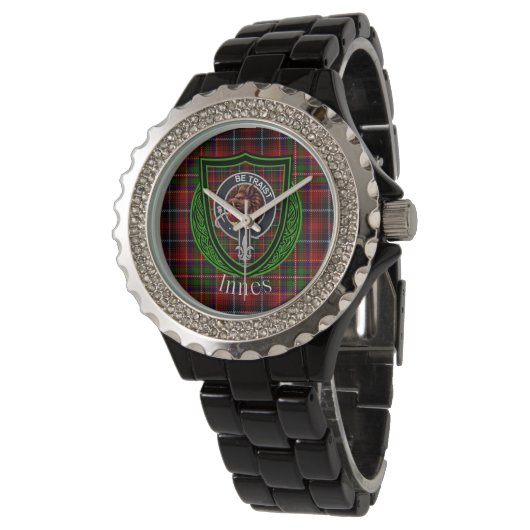 Innes Scottish Clan Tartan & Crest 腕時計 (アングル)