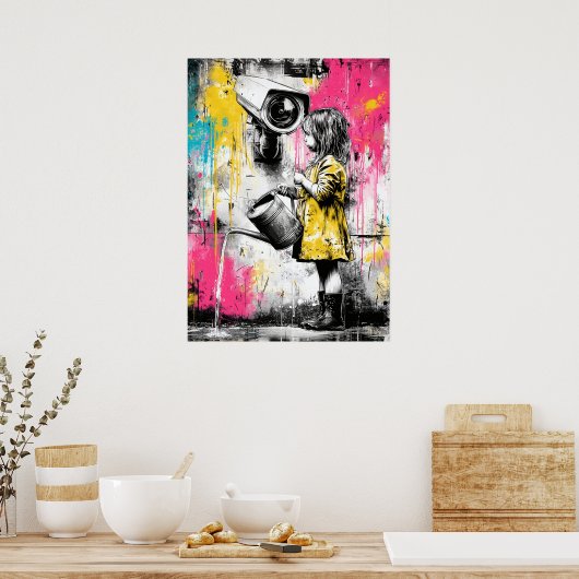 Innocence and Observation Contemporary Conceptual  ポスター (キッチン)