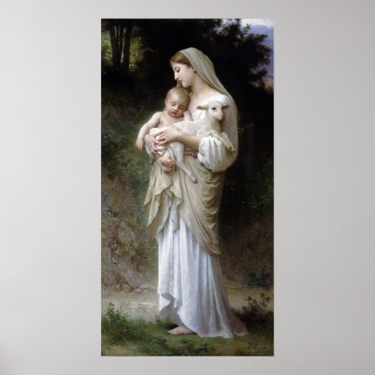 Innocence (Madonna and Child), Bouguereau Poster ポスター (正面)