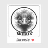 "Innocent Ostrich What" Vinyl シール (シート)