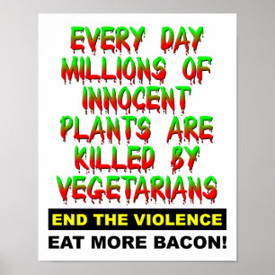 Innocent Plants Funny Poster ポスター