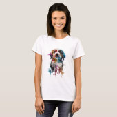 Innocent Pup: Adorable ilustración de un pequeño p Tシャツ (正面フル)