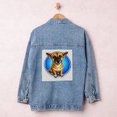 Innocent Puppy Eyes Dog Denim Jacket デニムジャケット (ハンガー)