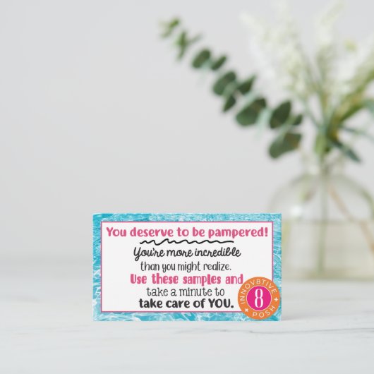 Innov8Protive Posh 澄ん Water Samples名刺 名刺 (スタンド正面)