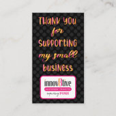 Innov8tive + Poshありがとう名刺 名刺 (正面)