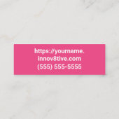 Innov8tive Poshミニ名刺デザイン スキニー名刺 (裏面)