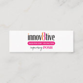 Innov8tive Poshミニ名刺デザイン スキニー名刺 (正面)