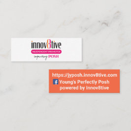 Innov8tive Poshミニ名刺デザイン スキニー名刺