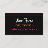 Innov8Tive Posh名刺 名刺 (裏面)