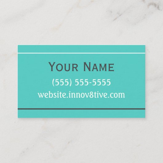 Innov8Tive Posh名刺 名刺 (裏面)