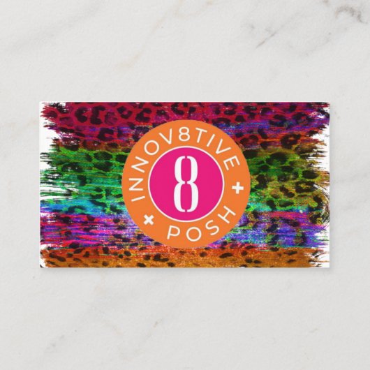 Innov8tive Posh leopard印刷名刺 名刺 (裏面)