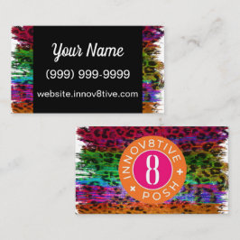 Innov8tive Posh leopard印刷名刺 名刺