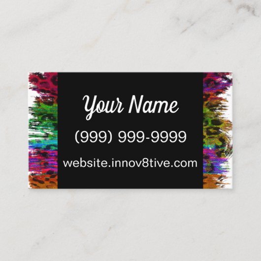 Innov8tive Posh leopard印刷名刺 名刺 (正面)