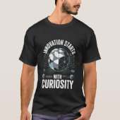 Innovation Starts with Curiosity Tech Vibes Tシャツ (正面)