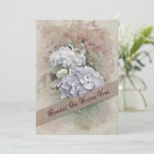 INNOVERING 結婚 VOWS INVITATION -ヴィンテージ/あじさい 招待状 (スタンド正面)