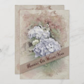 INNOVERING 結婚 VOWS INVITATION -ヴィンテージ/あじさい 招待状 (正面/裏面)