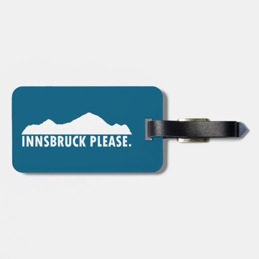 Innsbruck Austria Please ラゲッジタグ (裏面横)
