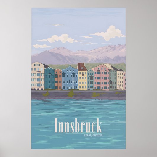 Innsbruck Austria Travel Poster ポスター (正面)