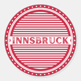 Innsbruck City Pride Emblem – Austria Identity ラウンドシール