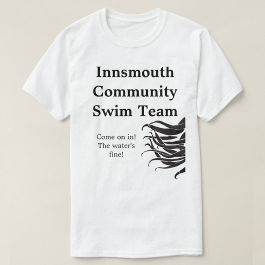 Innsmouthのコミュニティ水泳チームワイシャツ Tシャツ (デザイン正面)