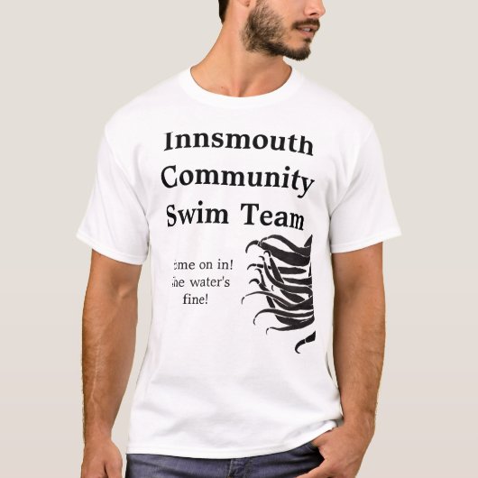 Innsmouthのコミュニティ水泳チームワイシャツ Tシャツ (正面)