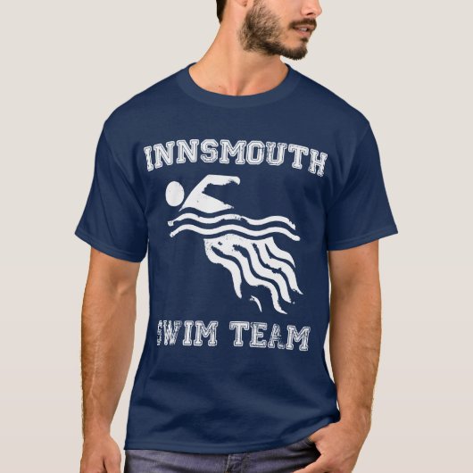 Innsmouthの水泳チームティー-暗い動揺して Tシャツ (正面)