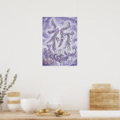 Inori: Elegant Calligraphy  Art260010022 ポスター (キッチン)
