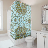 Inoubliableの歓喜のガーリーでフランスのなパターン シャワーカーテン (インサイチュ)