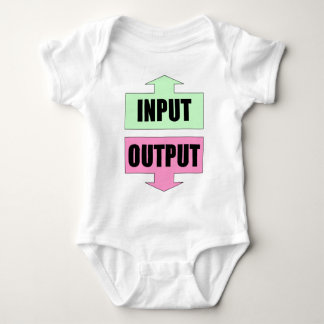 Input_Output_Green_Pink ベビーボディスーツ