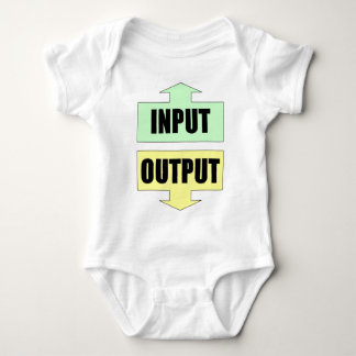 Input_Output_Green_Yellow ベビーボディスーツ