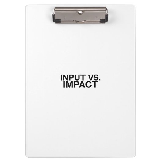 Input vs. Impact Professional Clipboard クリップボード (正面)