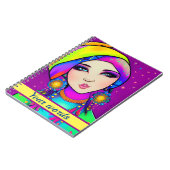 Inquisiitve お洒落 Girl Spiralフォトノートブック ノートブック (左側)