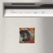 Inquisional Yoga Girl – スクエアマグネット マグネット (インサイチュ (食洗機))