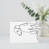 Inquisitive Dog ポストカード (スタンド正面)