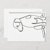 Inquisitive Dog ポストカード (正面/裏面)