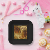 Inquisitive Snail & Michelangelo Parody Cartoon  ペーパープレート (パーティー)