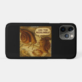 Inquisitive Snail & Michelangelo Parody Cartoon  Case-Mate iPhoneケース (裏面(横))