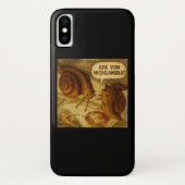 Inquisitive Snail & Michelangelo Parody Cartoon  Case-Mate iPhoneケース (裏面)