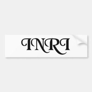INRI バンパーステッカー